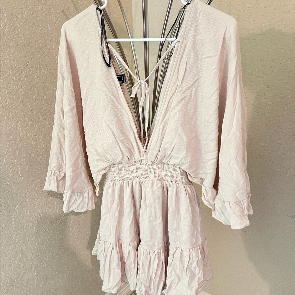 Forever 21 Beige Cream Flowy Dress